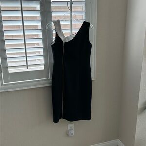 Calvin Klein Monochrome Dress with Zipper